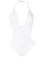 Sumarie 'opera' Swimsuit, Women's, Size: Large, White, Spandex/elastane
