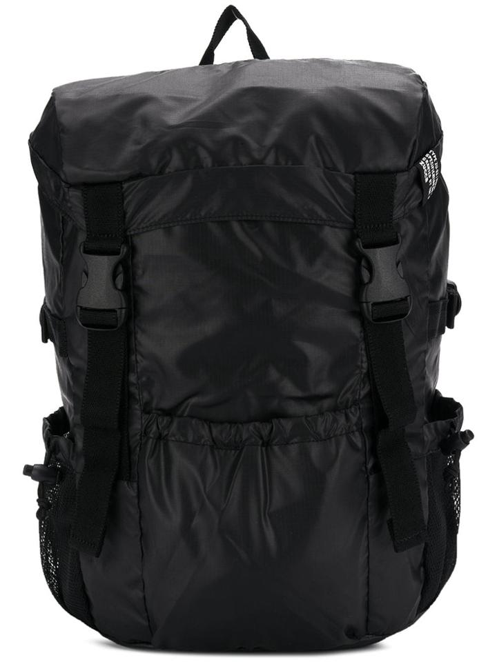 Cabane De Zucca Front Buckle Backpack - Black