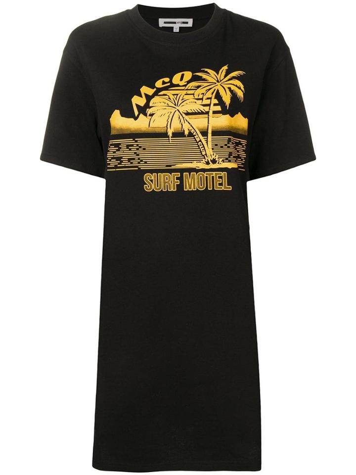 Mcq Alexander Mcqueen 'surf Motel' T-shirt Dress - Black