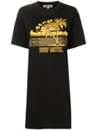 Mcq Alexander Mcqueen 'surf Motel' T-shirt Dress - Black
