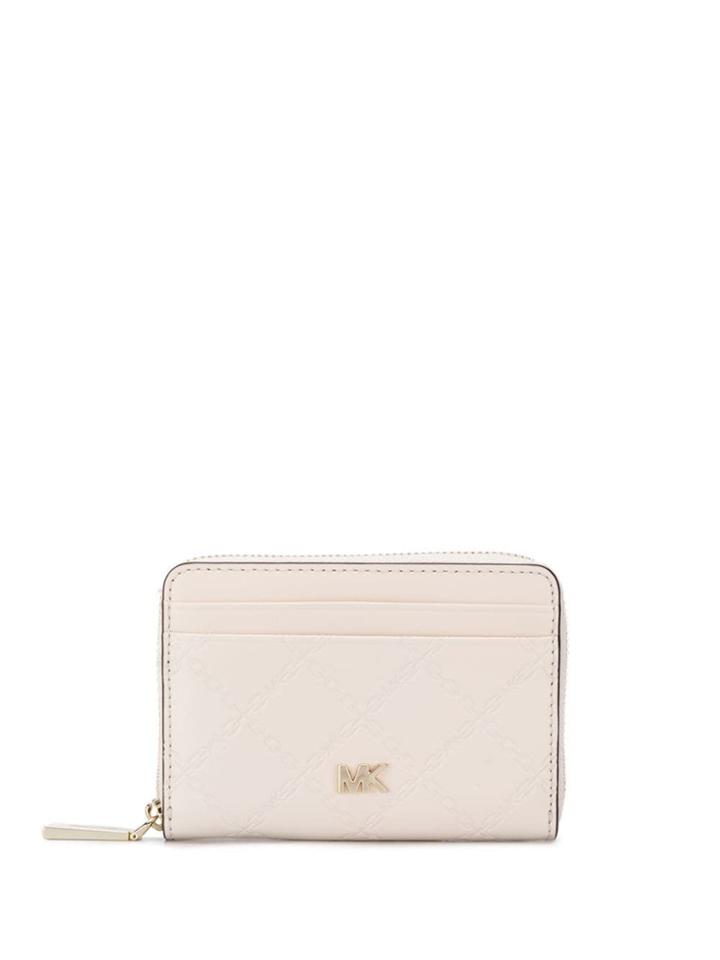 Michael Michael Kors Embossed-chain Wallet - Neutrals