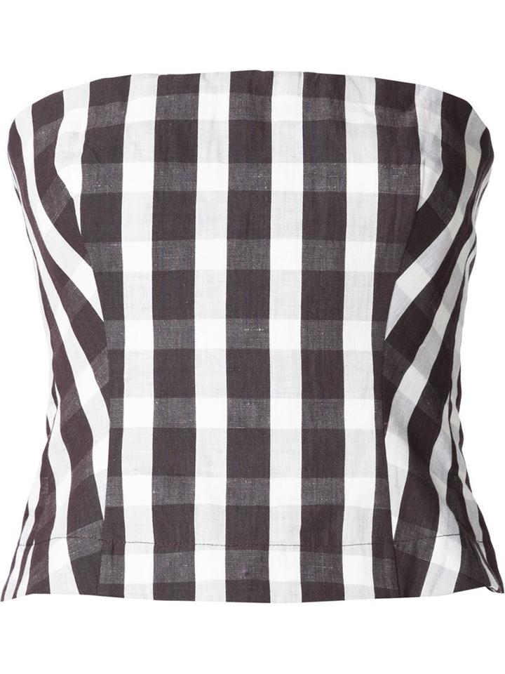 Brock Collection Gingham Fitted Top