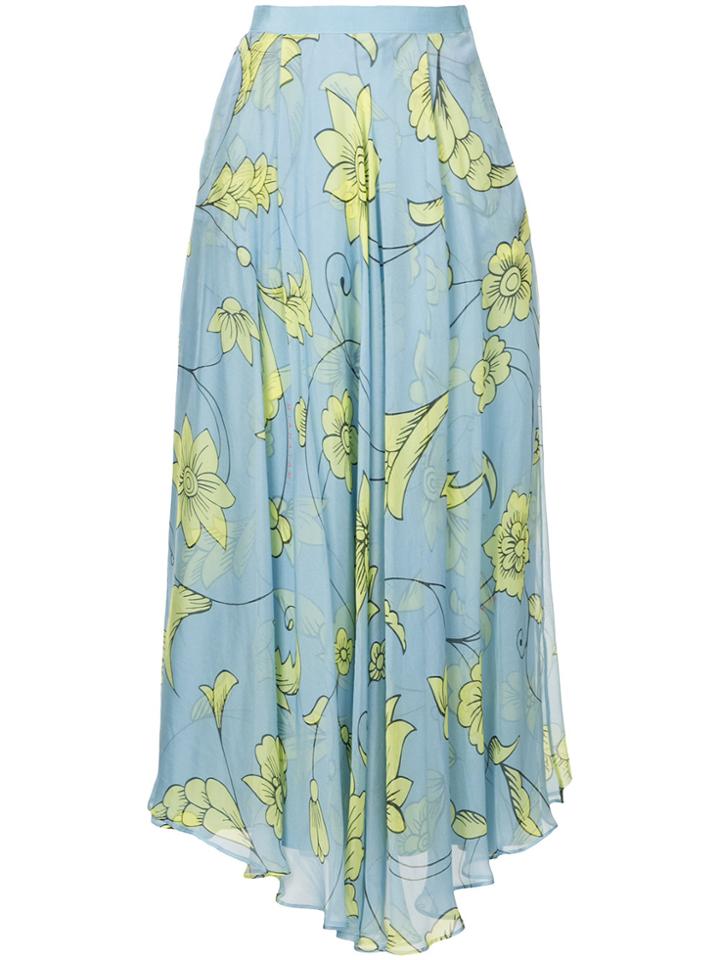 Miahatami Floral Print Skirt - Blue