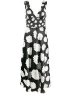 Marni Pixelated Dots Long Dress - White