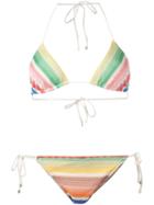 Missoni Striped Triangle Bikini, Women's, Size: 40, Viscose/nylon/spandex/elastane