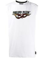 Philipp Plein Tank Top Flame - White