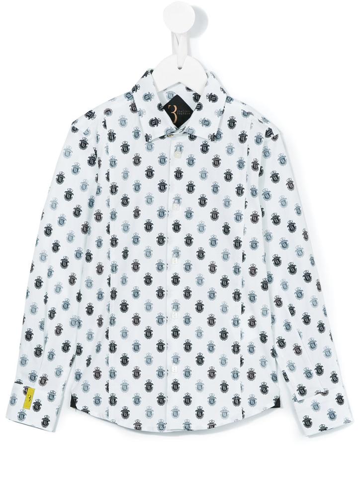 Billionaire Kids - Logo Print Shirt - Kids - Cotton/nylon/spandex/elastane - 4 Yrs, Toddler Boy's, White
