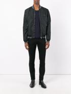 Dolce & Gabbana - Classic Bomber Jacket - Men - Sheep Skin/shearling/polyamide/polyester - 54, Black, Sheep Skin/shearling/polyamide/polyester