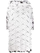Issey Miyake Geometric Pleated Shift Dress - White