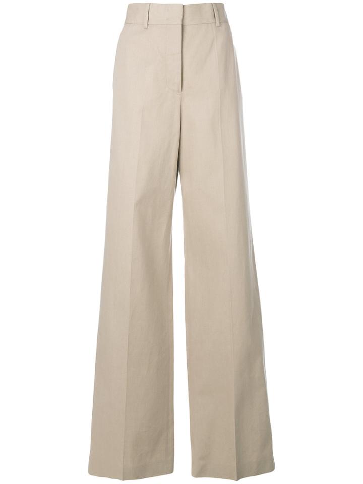 Jil Sander Flared Trousers - Nude & Neutrals