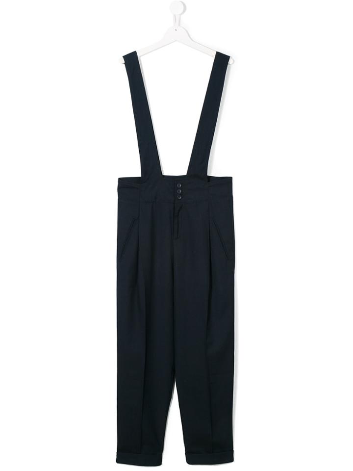 Dondup Kids Buttoned Dungarees - Blue