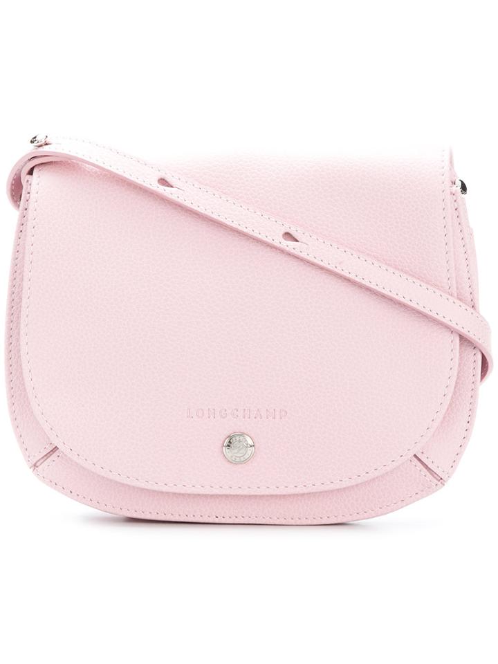 Longchamp Flap Shoulder Bag - Pink & Purple