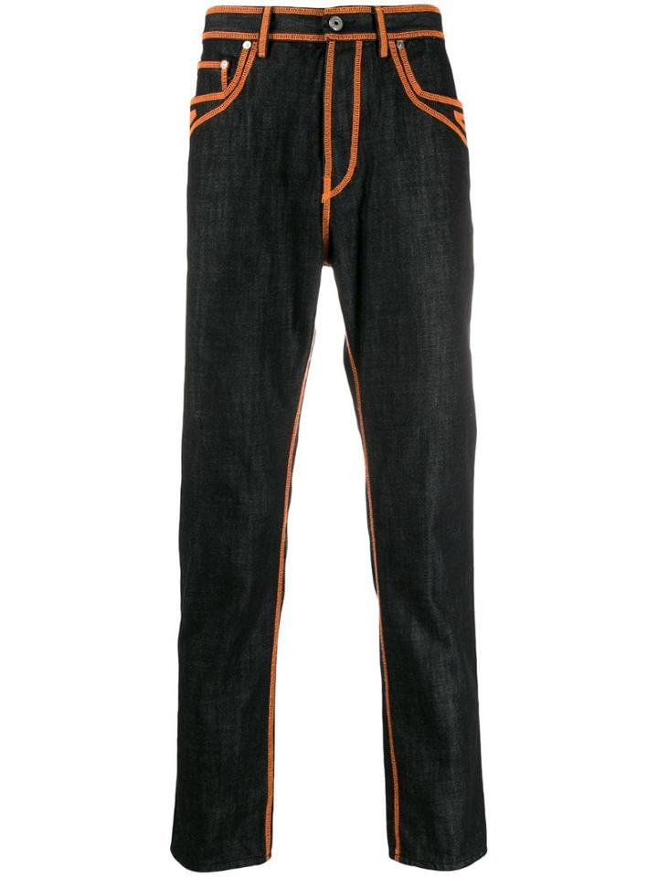 Just Cavalli Contrast Stitch Jeans - Black