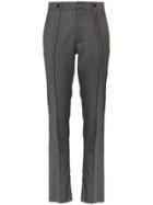 Delada Mid-rise Trousers With Pleat - Grey