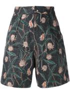 Isabel Marant - Floral Printed Shorts - Women - Cotton/linen/flax - 40, Cotton/linen/flax