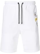 Fendi Embroidered Drawstring Shorts - White