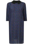 Marni Micro-pattern Dress - Blue