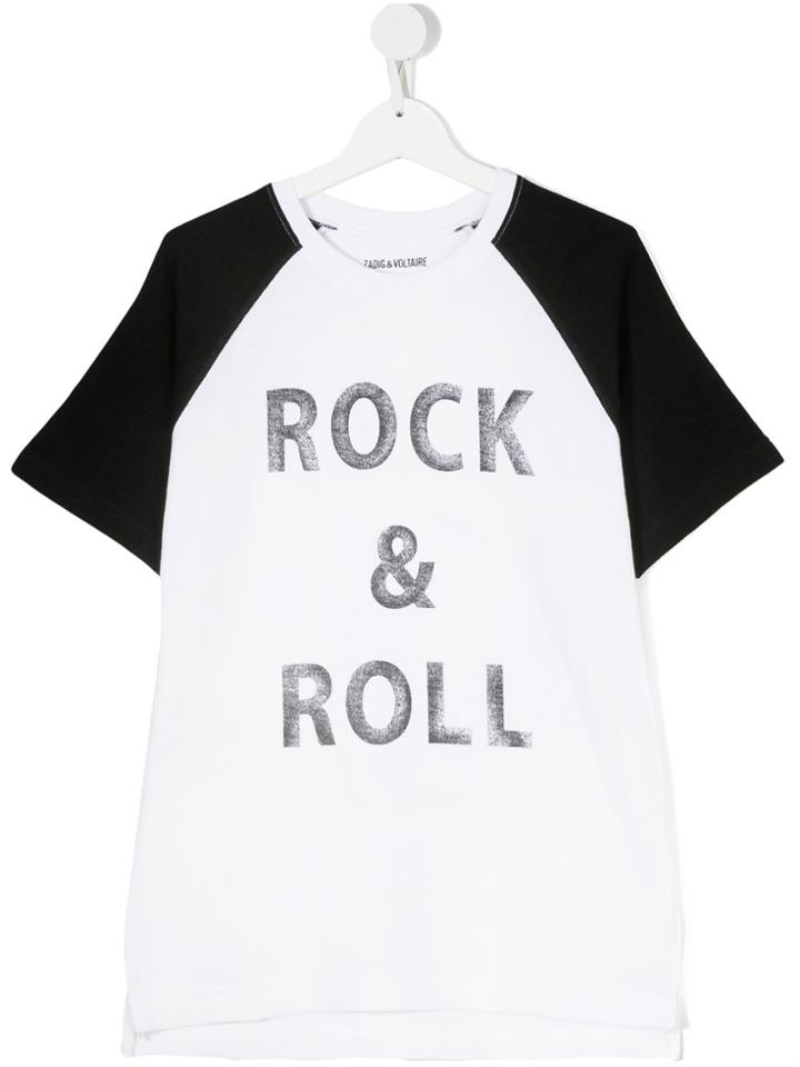 Zadig & Voltaire Kids Rock & Roll T-shirt - White