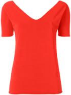 Stefano Mortari V-neck T-shirt - Red