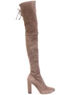 Jean-michel Cazabat Karmina Thigh High Boots - Nude & Neutrals