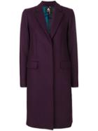 Ps By Paul Smith Single Breasted Coat - Pink & Purple