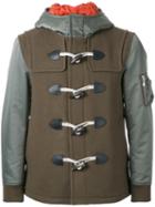 Guild Prime Hooded Duffle Coat, Men's, Size: 1, Green, Lambs Wool/nylon