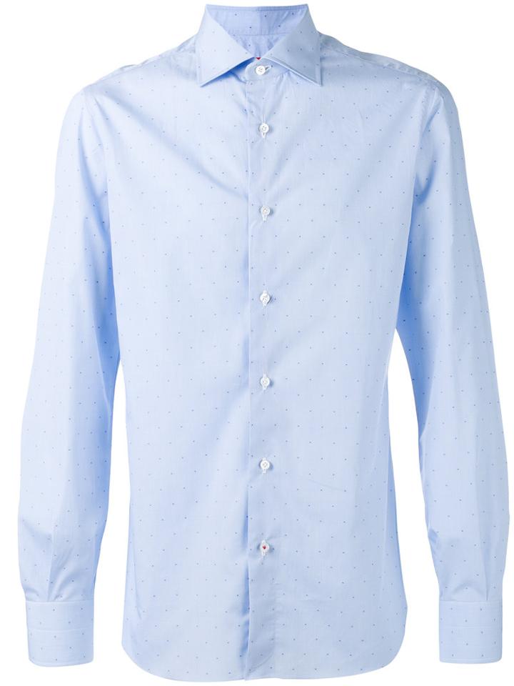 Isaia - Classic Shirt - Men - Cotton - 42, Blue, Cotton