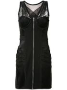 Alexander Wang Bustier Mini Dress, Women's, Size: 2, Black, Nylon/polyurethane/polyester/silk