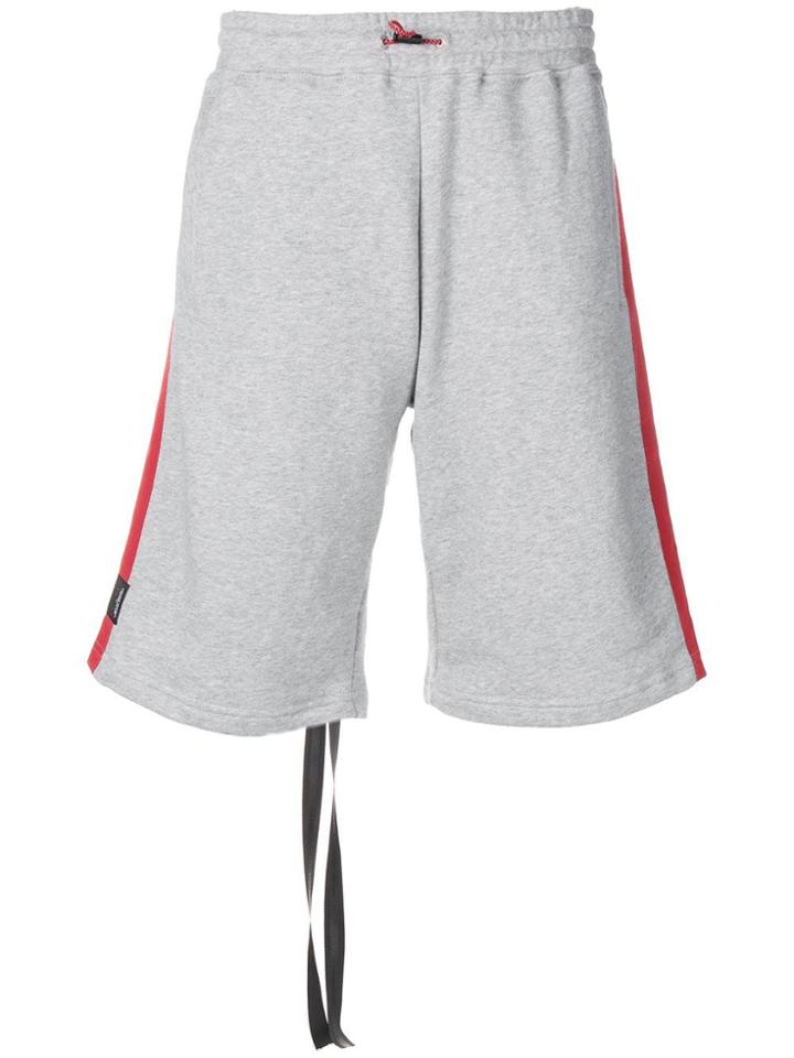 Unravel Project Contrasting Band Shorts - Grey