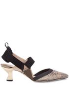 Fendi Colibrì Slingback Pumps - Gold