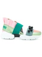 Emilio Pucci Ruffle Platform Sneakers - Multicolour