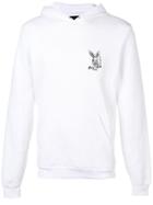 Local Authority Bel Air Embroidered Hoodie - White