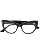 Mcq By Alexander Mcqueen Eyewear Cat Eye Glasses - Black