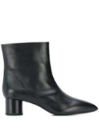 Jil Sander Mina Low-heel Boots - Black