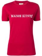 Maison Kitsuné Slim-fit Logo T-shirt - Red