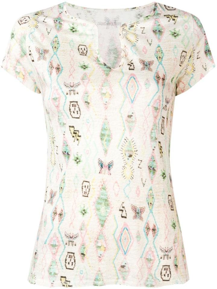 Zadig & Voltaire Multi-print T-shirt - Neutrals