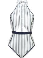 Jonathan Simkhai - Halter Snap Front One Piece - Women - Polyester/spandex/elastane - S, White, Polyester/spandex/elastane
