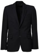 Ann Demeulemeester Two Button Blazer, Men's, Size: Large, Black, Cotton/nylon/rayon/wool