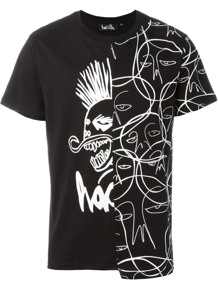 Haculla Printed Panel T-shirt