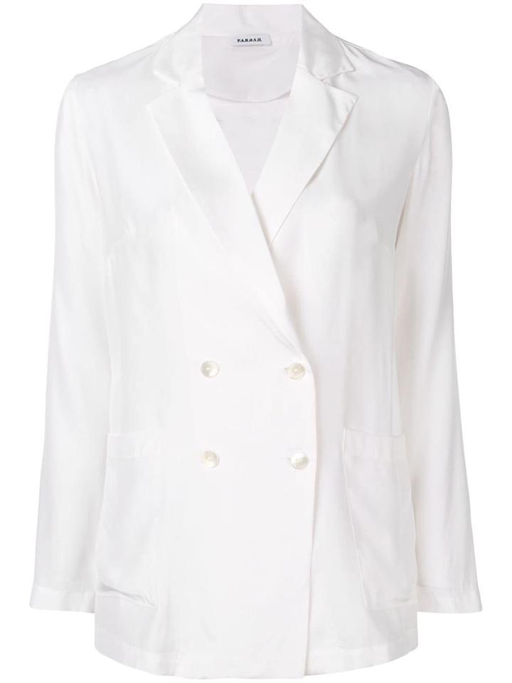 P.a.r.o.s.h. Double Buttoned Blazer - White
