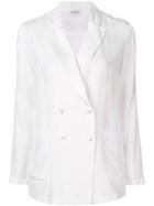 P.a.r.o.s.h. Double Buttoned Blazer - White