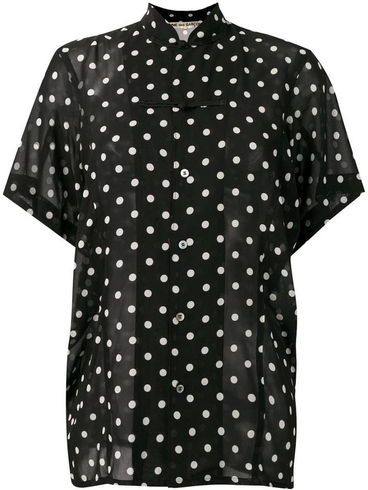 Comme Des Garçons Pre-owned 1988 Polka Dot Shirt - Black