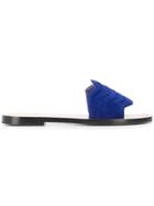 Nicholas Kirkwood Chevron Slides - Blue