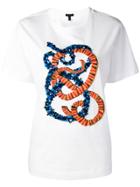Escada Snake Printed T-shirt - White
