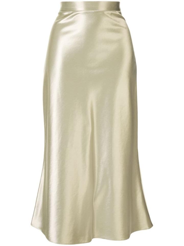 Christopher Esber The Bias Midi Skirt - Silver