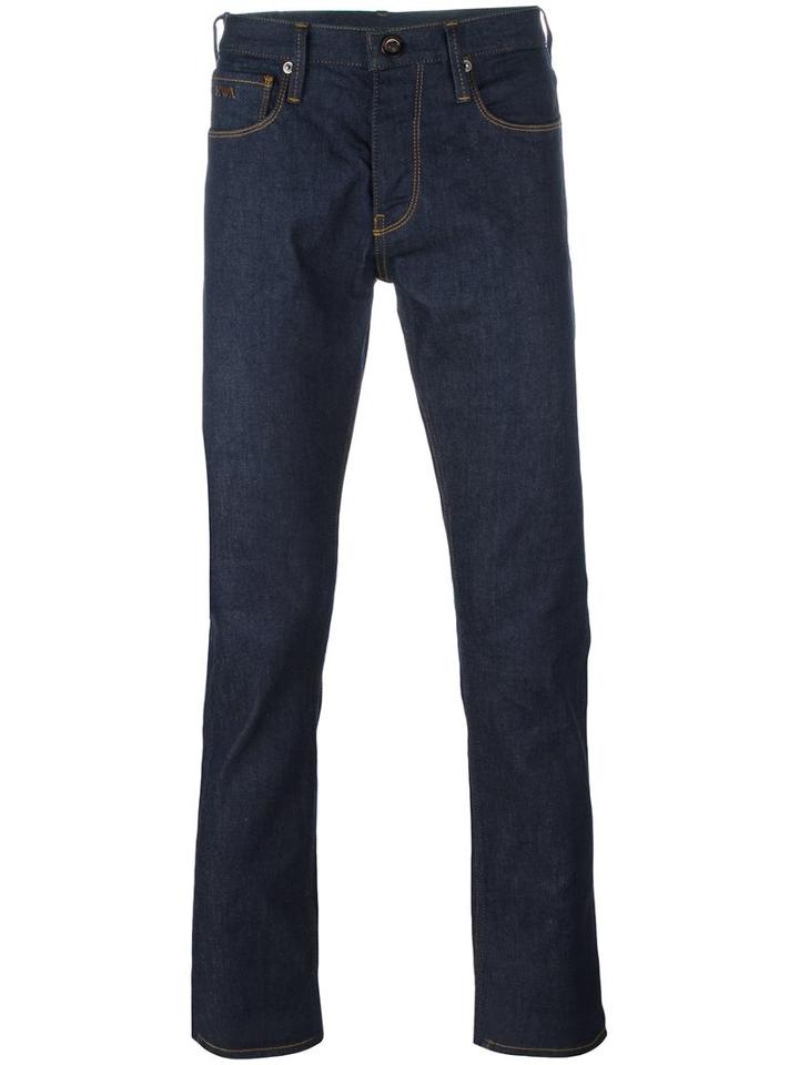 Emporio Armani Slim-fit Jeans, Men's, Size: 30, Blue, Cotton/polyester/spandex/elastane