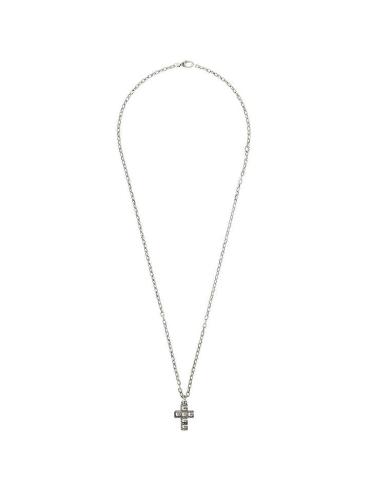 Gucci Cross Pendant Necklace - Silver