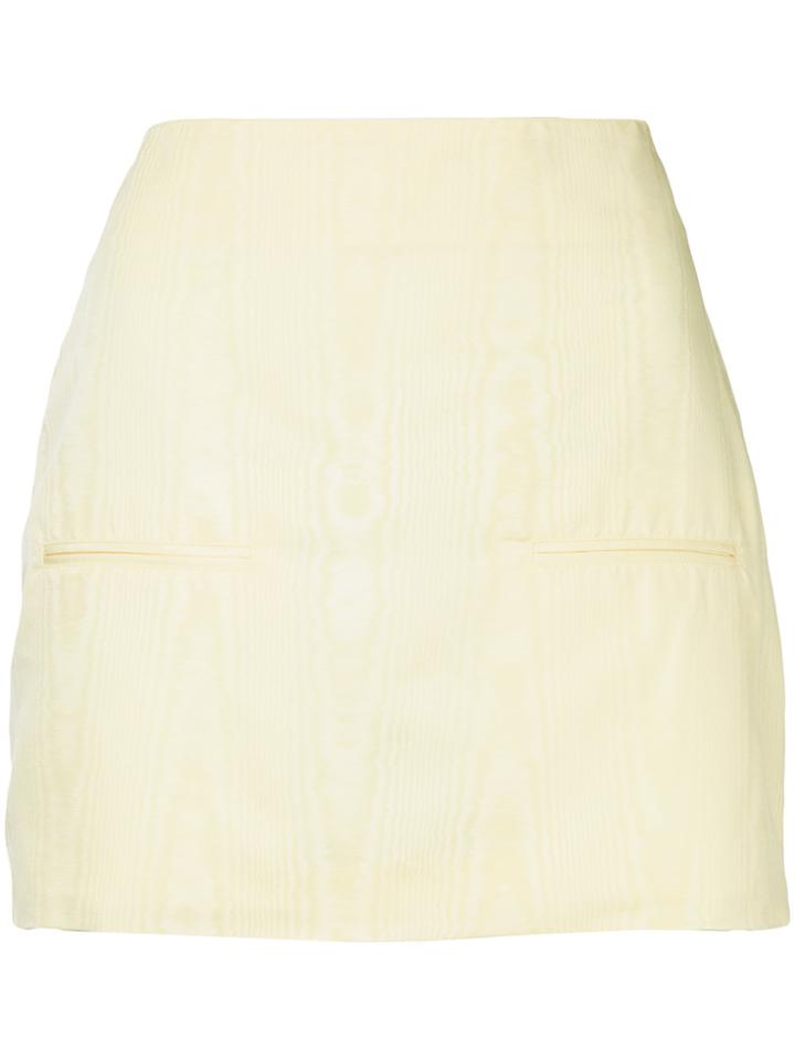 Marine Serre Moire Skirt - Yellow & Orange