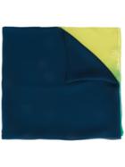 Salvatore Ferragamo Sheer Colour Drained Scarf, Women's, Blue, Silk