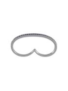 Roberto Marroni Double Ring, Women's, Metallic, Sapphire/18kt White Gold